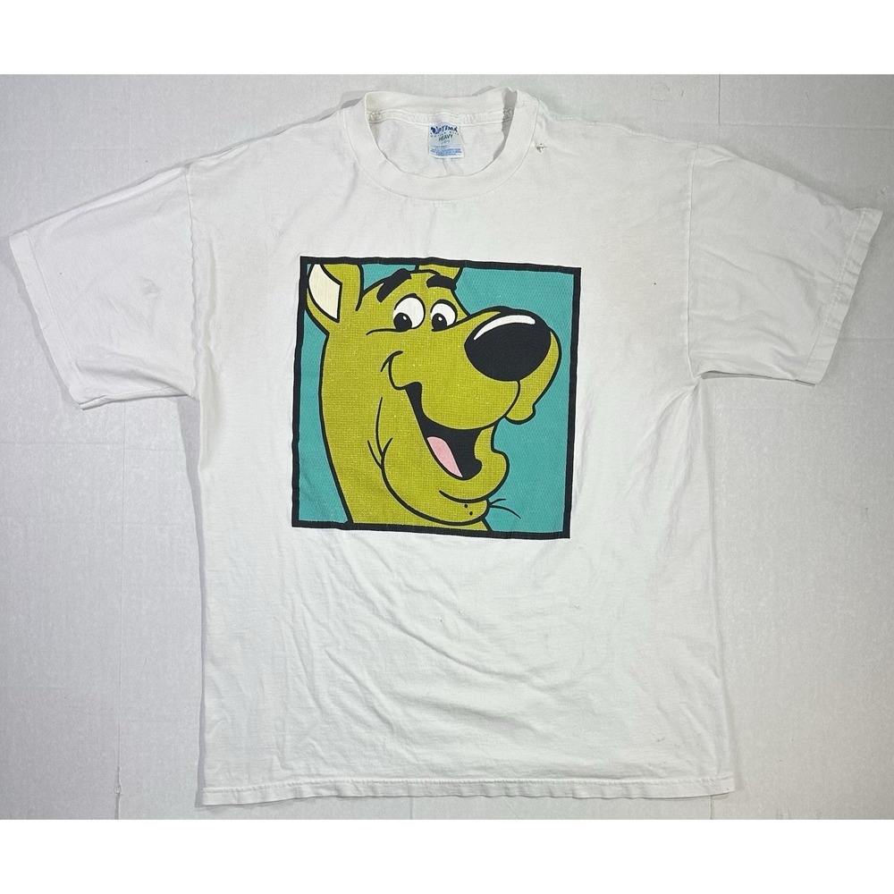 Vintage 90s Scooby-Doo T-Shirt Large Cartoon Graphic Optima Heavywear Tee